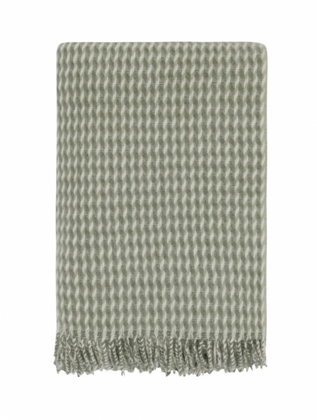 Hoie Teide Wool Blanket Soft Green 120x180 cm