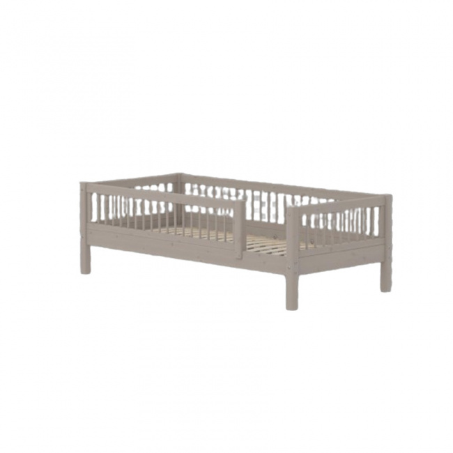 Flexa Classic Junior Bed Grey with Safety Rails