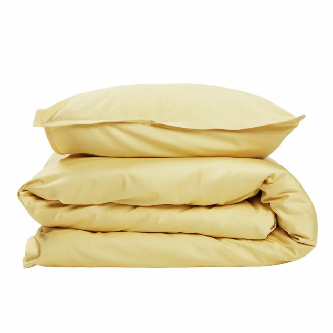 Gripsholm Dynebetræk sæt Bamboo Solid Pale Yellow