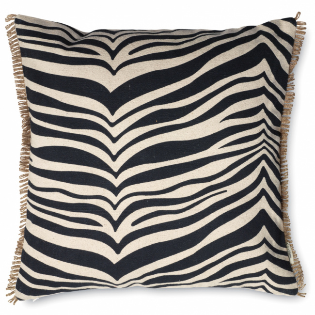 Cushion Zebra Black