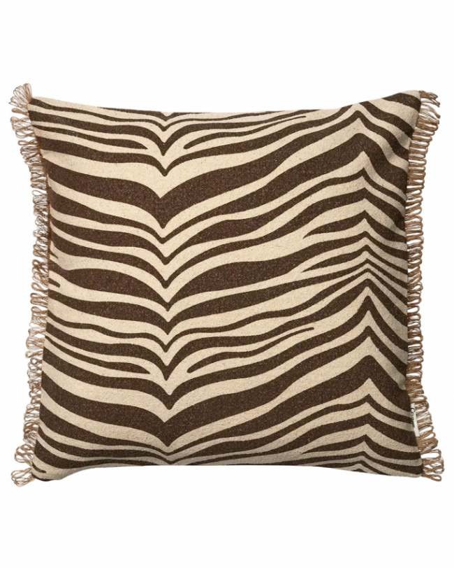 Classic Collection Cushion Zebra Brown 50x50 cm