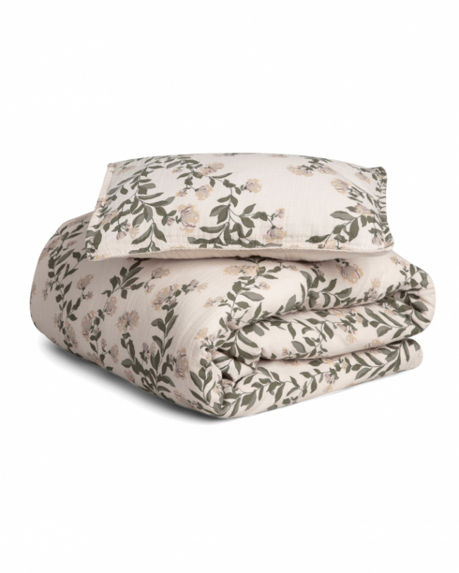 Garbo & Friends Duvet Cover Set Muslin Baby Honeysuckle 70x80 cm