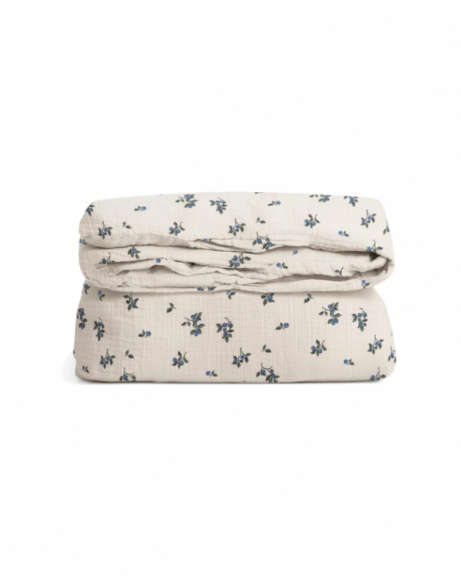 Garbo & Friends Påslakan Muslin Blueberry 150x210 cm