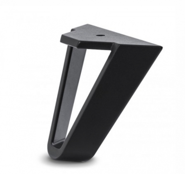 Jensen Bed Legs Triangle Matt Black 14 cm