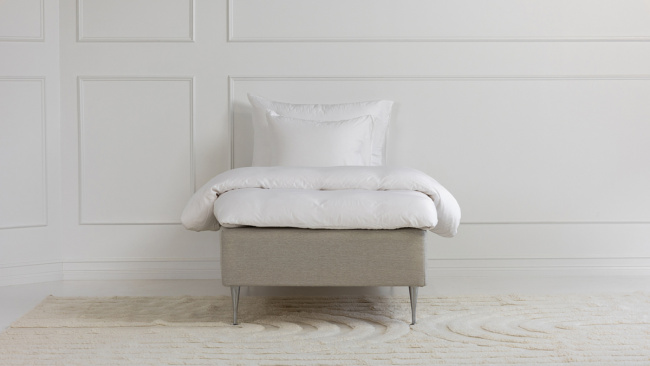 Winga Premium Bed Frame Beige 90