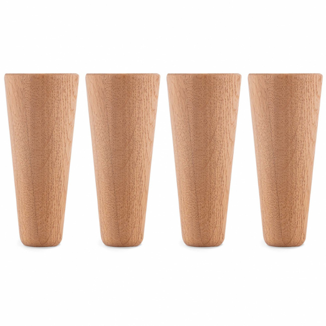 Oak Bed Legs Round Tapered Oak