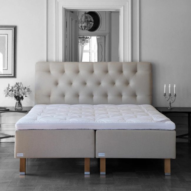 Elite Sängar Runko sänky Vadstena Vaaleanharmaa 140x210 cm