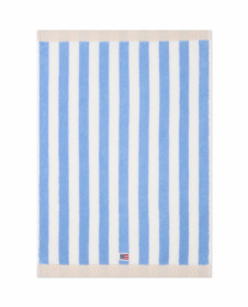 Lexington Block Striped håndklæde Sky blue/White/Moonbeam 