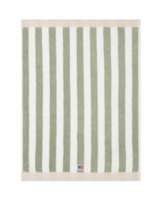 Lexington Block Striped håndklæde Vintage Green/White/Moonbeam 