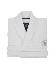 Lexington Hotel Collection Velour Robe, Bathrobe White