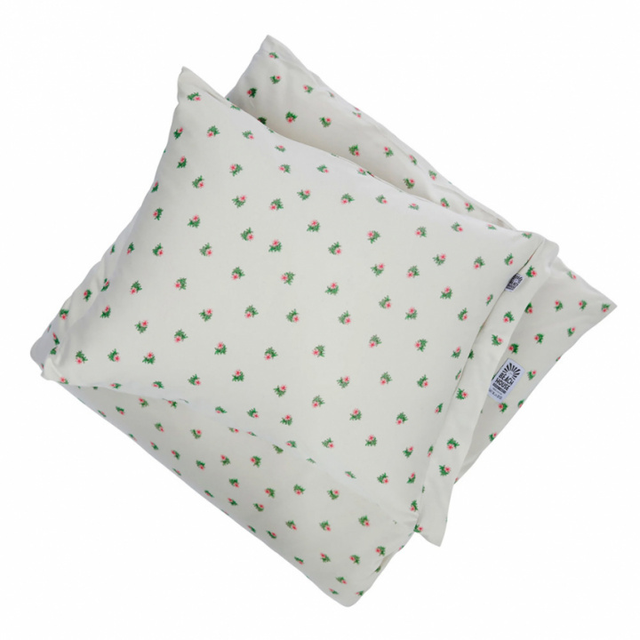 Borås Cotton Beatrice Duvet Cover Set Multi with small flower patterns on a light background.