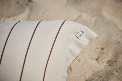 Beach House Lines Duvet Cover Greige/Choco