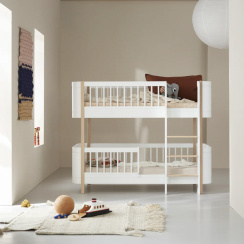 Oliver Furniture Wood Mini Bunk Bed Low White/Oak