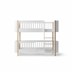 Oliver Furniture Wood Mini Bunk Bed Low White/Oak