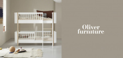 Oliver Furniture Wood Mini Bunk Bed Low White/Oak
