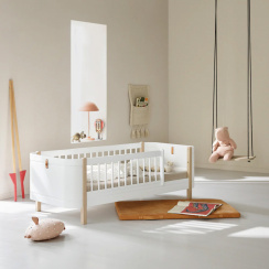 Oliver Furniture Wood Mini Junior Bed White/Oak