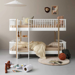 Oliver Furniture Wood Original Loft Bed Low White/Oak