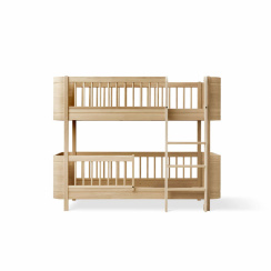 Oliver Furniture Wood Mini Bunk Bed Low Oak