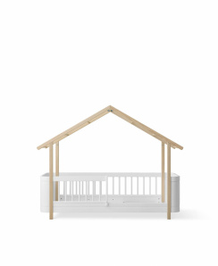 Oliver Furniture Wood Mini House Bed White/Oak