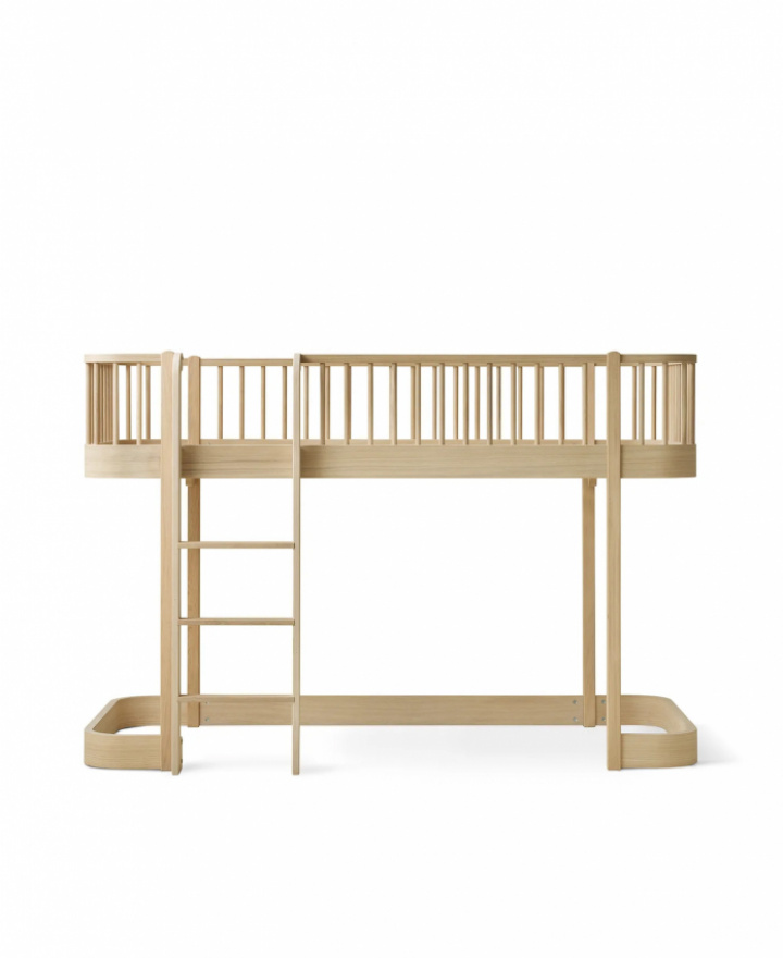 Oliver Furniture Wood Original Loftseng Lav Eg i gruppen Senge / Køjesenge & børnesenge / Loftsenge til børn hos Sängvaruhuset Elgen (04159301)