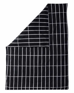 Marimekko Dynebetræk Tiiliskivi Black/white 150x210 cm 