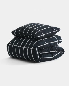 Marimekko Dynebetræk Tiiliskivi Black/white 150x210 cm 