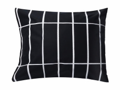 Marimekko Tiiliskivi -tyynyliina Black/white 50x60 cm 