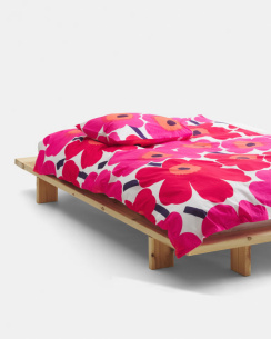 Marimekko Dynebetræk Unikko White/Red 150x210 cm 