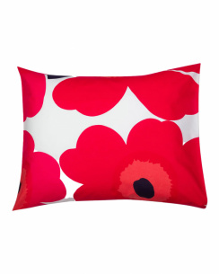 Marimekko Pudebetræk Unikko White/Red 50x60 cm 