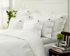 Lexington Icons Pin Point Duvet Cover White
