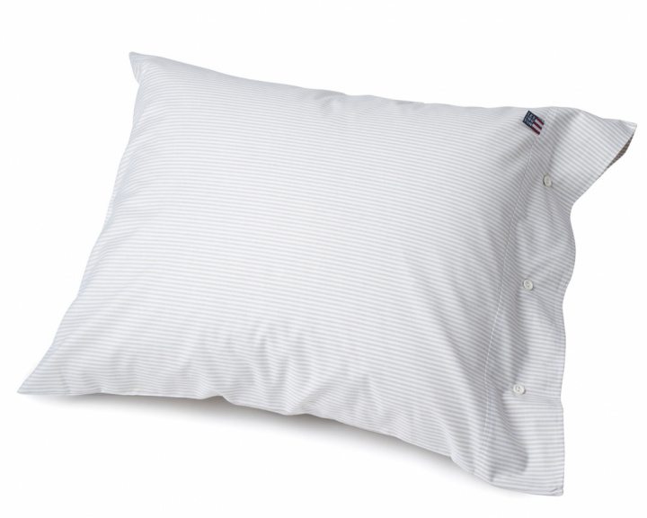 Lexington Icons Pin Point Pillowcase Beige/White in the group Bedding / Brands / Lexington Bedding at Sängvaruhuset Elgen (10000013_2600-P250)