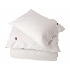 Lexington Icons Pin Point Dynebetræk Gray/White