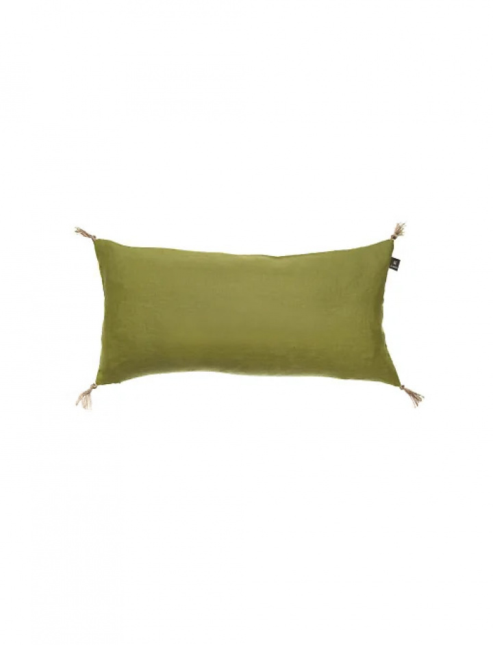 Himla Sunshine Cushion Cover Tassel Greenery 30x60 cm in the group Bedding / Brands / Himla Bed Linens / at Sängvaruhuset Elgen (1000100)