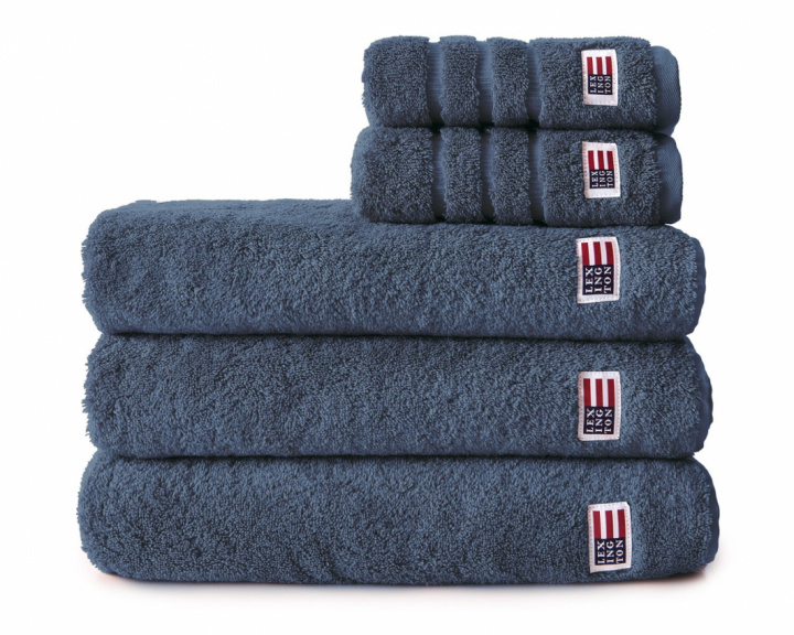 Lexington Icons Original Håndklæde Denim Blå i gruppen Tilbehør / Frotté / Lexington håndklæder hos Sängvaruhuset Elgen (10002019_5200-TW150)