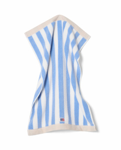 Lexington Block Striped Towel Sky blue/White/Moonbeam