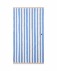 Lexington Block Striped Towel Sky blue/White/Moonbeam