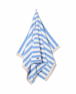 Lexington Block Striped Towel Sky blue/White/Moonbeam