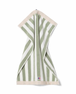 Lexington Block Striped pyyhe Vintage Green/White/Moonbeam 