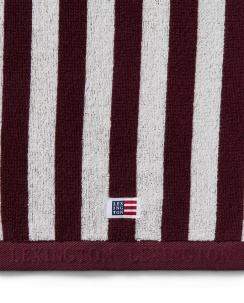 Lexington Striped Terry Håndklæde Fig/Snow White
