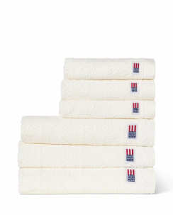 Lexington Velour Jacquard Ornament Towel Snow White