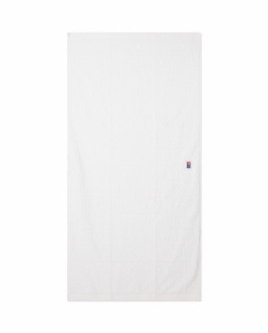 Lexington Velour Jacquard Logo Pyyhe Valkoinen