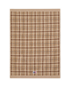 Lexington Checked Towel Beige/Gray 50x70 cm set of 2