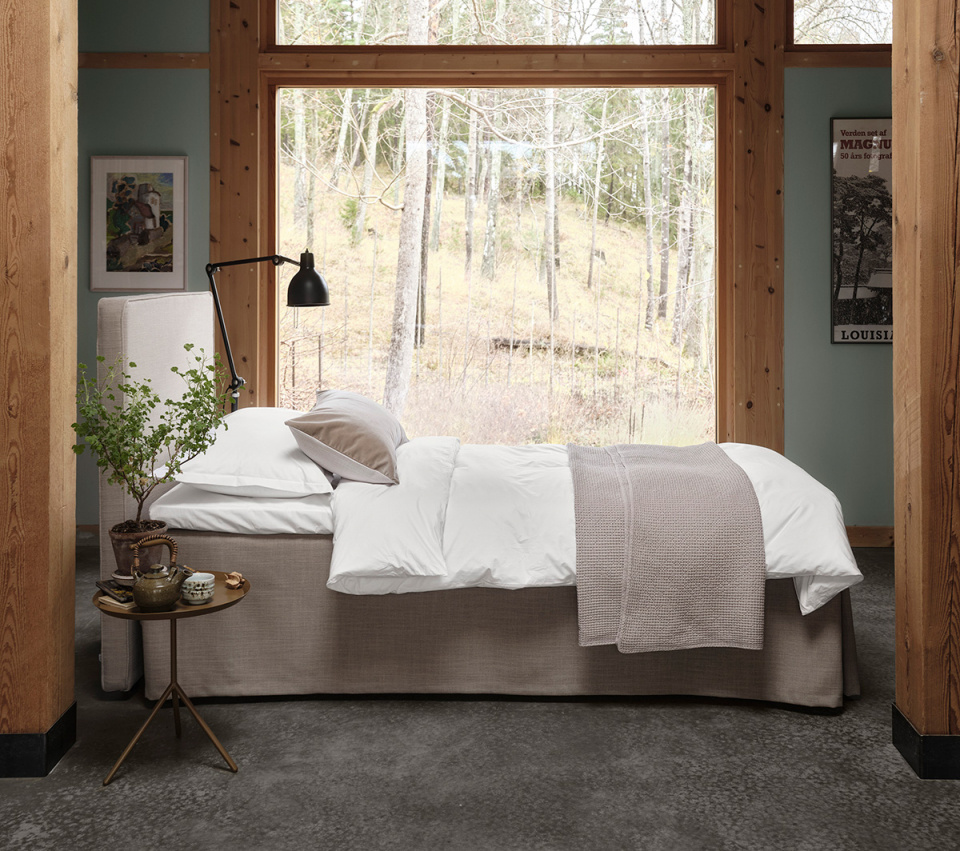 Mille Notti Lorenzo Continental Bed Linen Natural 105x210 cm