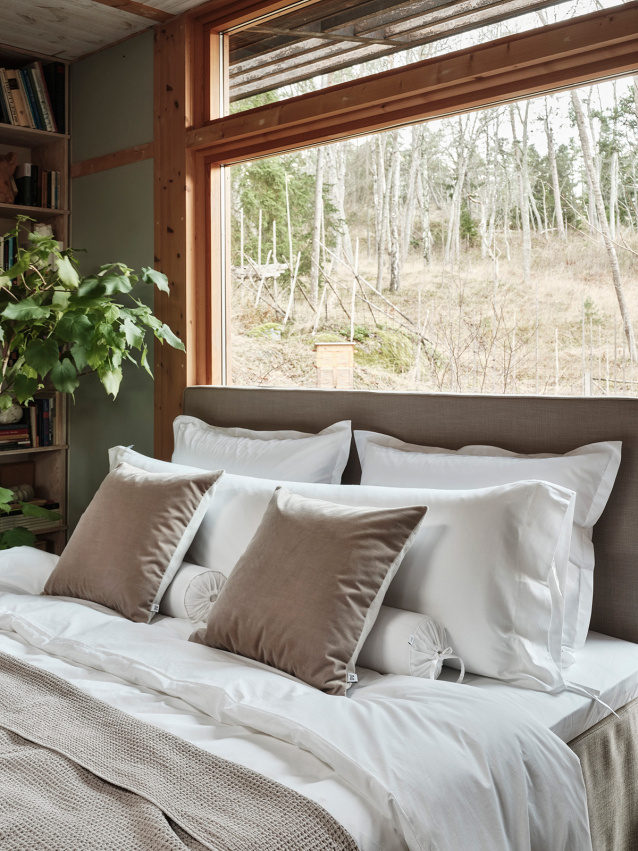 Mille Notti Lorenzo Continental Bed Linen Natural 105x210 cm