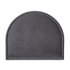 Mille Notti Luna Headboard Velvet Dark Grey