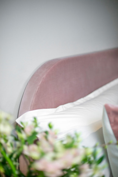 Mille Notti Bianca Headboard Velvet Pink