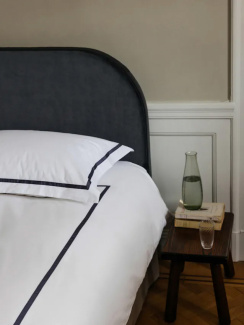 Mille Notti Bianca Headboard Velvet Dark Gray