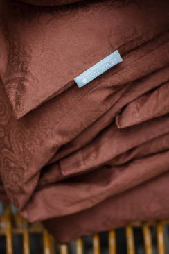 Lexington Hotel Collection Sateen Jacquard Dynebetræk Beige