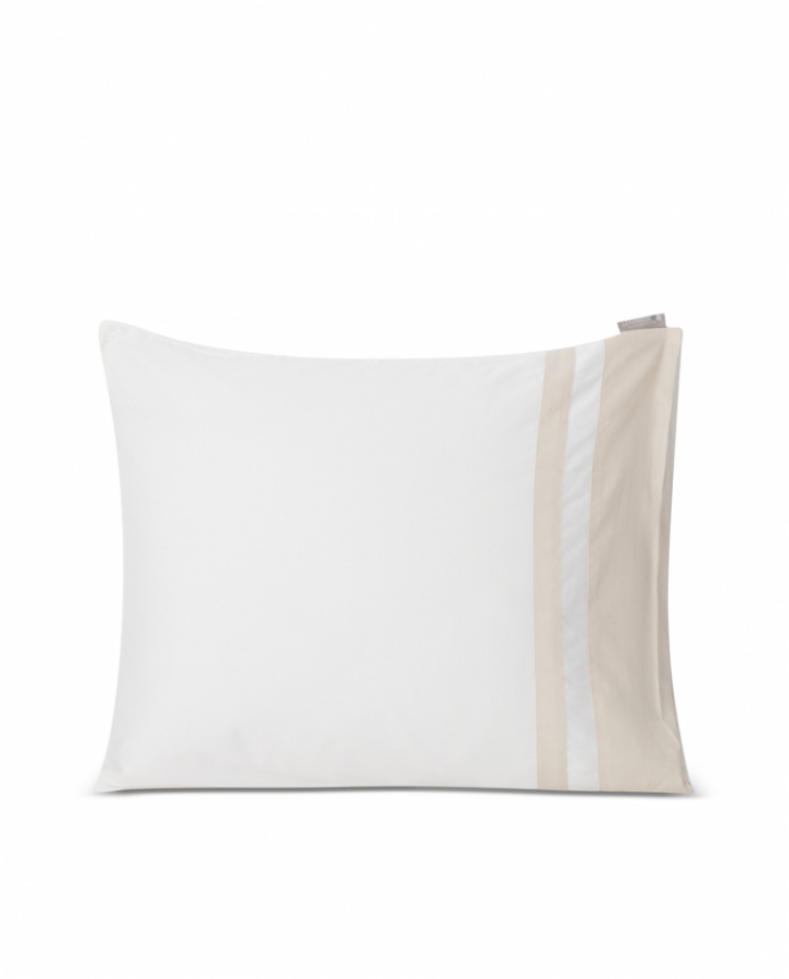 Lexington Hotel Sateen White/Light Sand Contrast Pillowcase in the group Bedding / Brands / Lexington Bedding at Sängvaruhuset Elgen (10081090_1014)