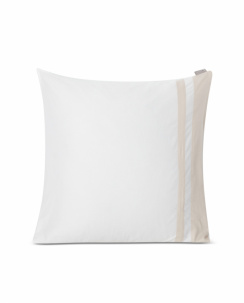 Lexington Hotel Sateen White/Light Sand Contrast Pillowcase